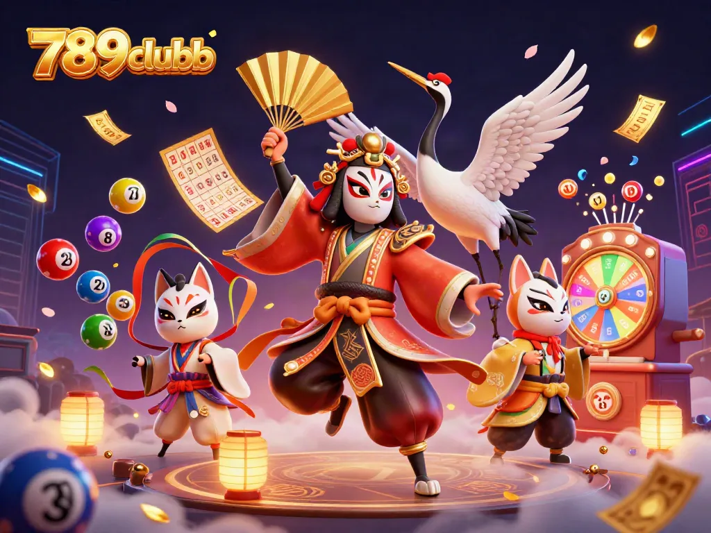 Engage in thrilling games at 789clubb with a vibrant 3D illustration of casino excitement.