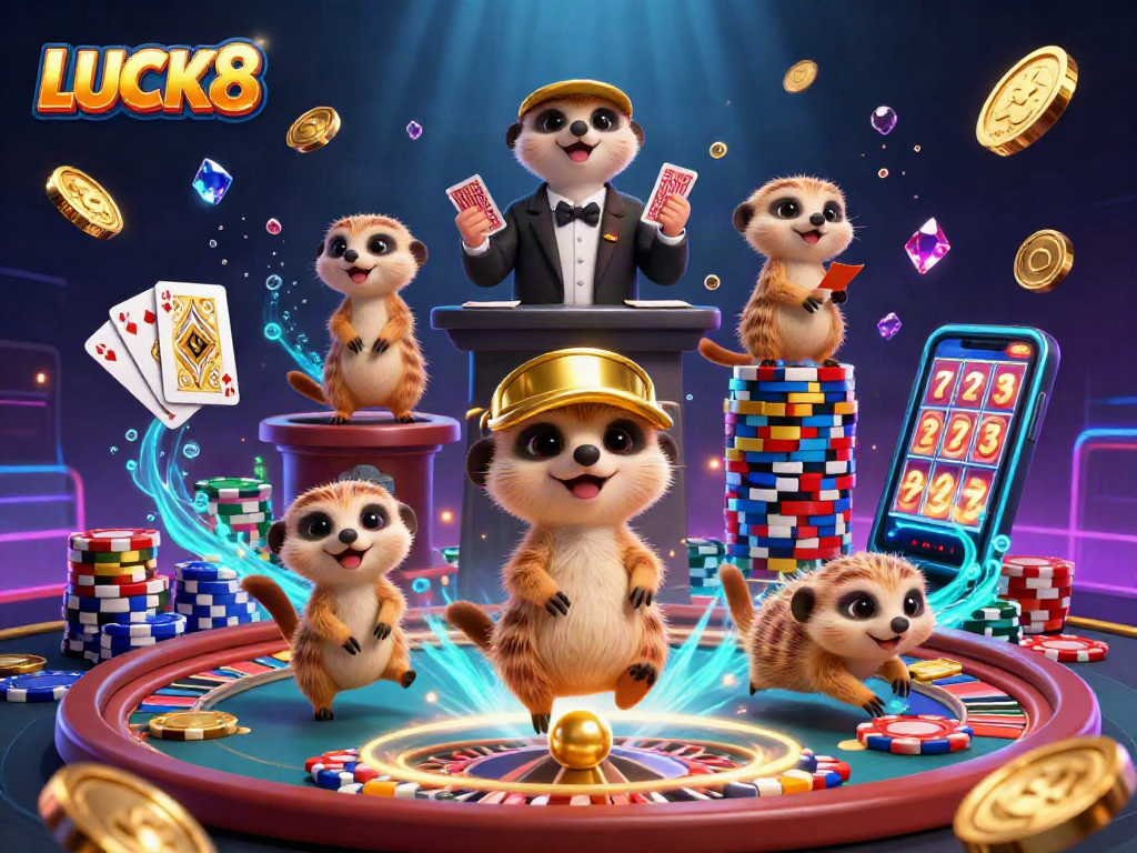 LUCK8 - Một sòng bạc dành cho meerkat với rô-le chủ nhiệm, phát tài và thẻ bài.