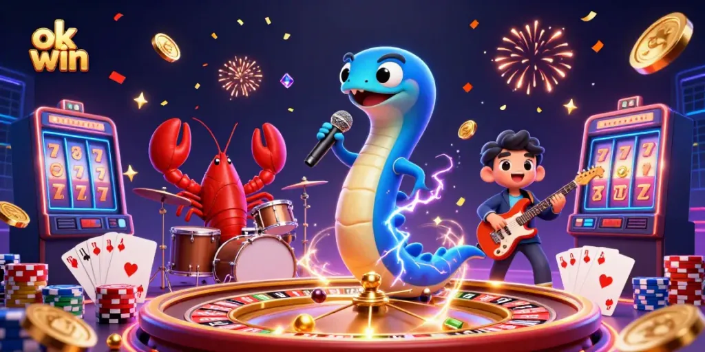 Engage in thrilling underwater gaming adventures at ok win with vibrant characters and extravagant casino elements.