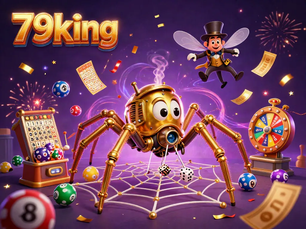 Engage in thrilling gameplay at 79king with a vibrant 3D illustration of staked poker and rich casino elements.