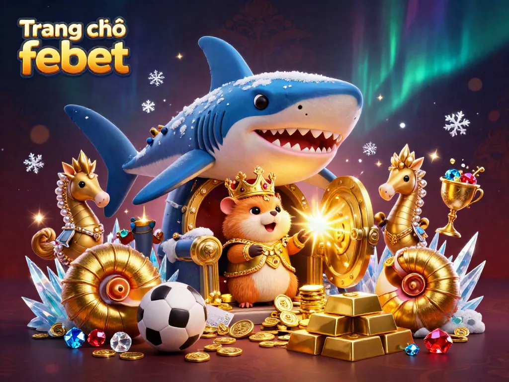 Engage with the vibrant world of Trang chủ febet, showcasing a golden hamster king amidst dynamic sports betting themes.