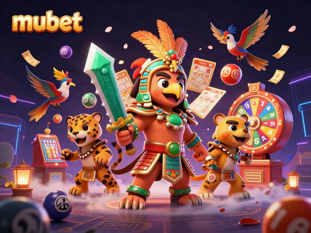 Win thrilling jackpots with mubet featuring Aztec warriors and exciting lottery elements.
